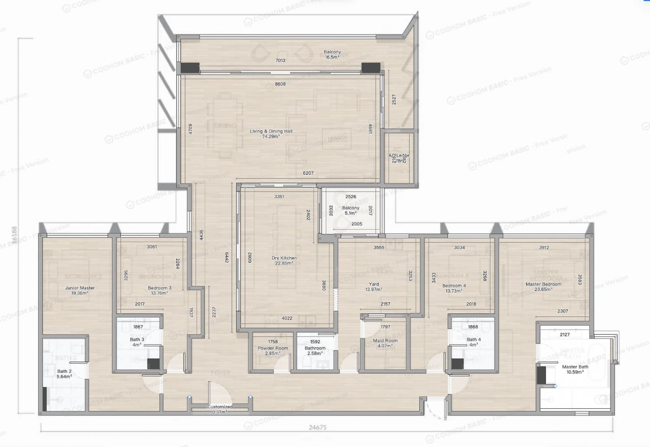 The Lume Type D floor-plan visualisation