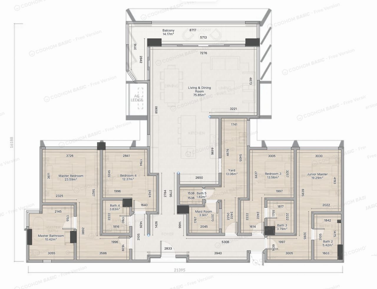 The Lume Type C floor-plan visualisation