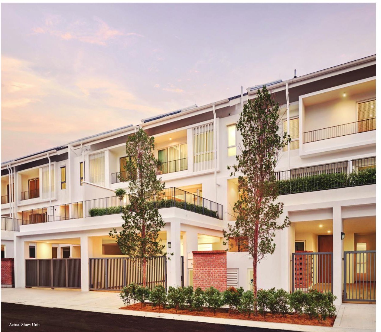 FERA Courtyard Terraces, actual developer show unit