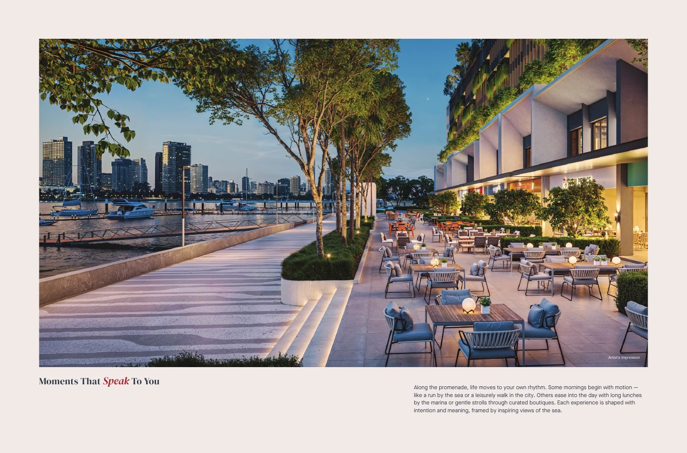 Andaman waterfront promenade, artist's impression